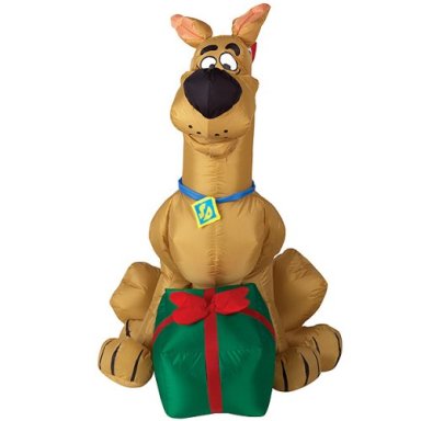 Inflatable Christmas Lawn Decoration - 4 Feet Holiday ScoobyDoo