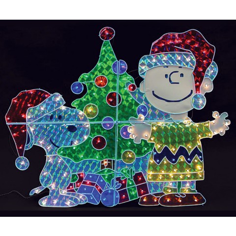 Christmas Holographic Display - Christmas Yard Decorations