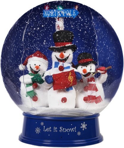 15 inches 3 Snowman Mini Gemmy Inflatable Christmas Snow Globe